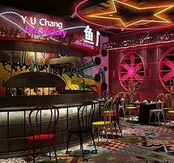 鱼工厂创意餐厅设计 湖北水域文化与工业美学的融合——上海餐厅设计案例展厅解析
